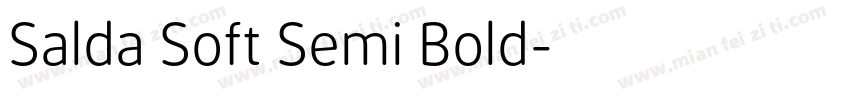 Salda Soft Semi Bold字体转换